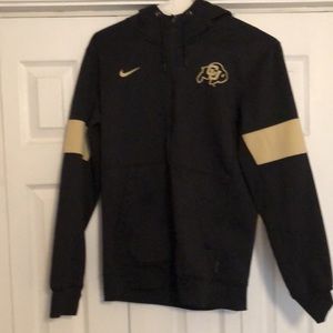 Colorado Buffaloes Nike full zip hoodie Dri-Fit sz M Coach Prime Deion Sanders